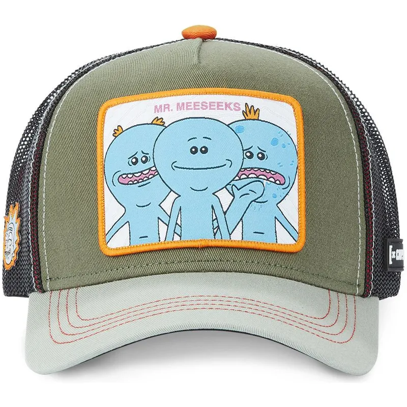 mutsid-kumer-roheline-snapback-mrm1-mr-meeseeks-rick-ja-morty-capslab