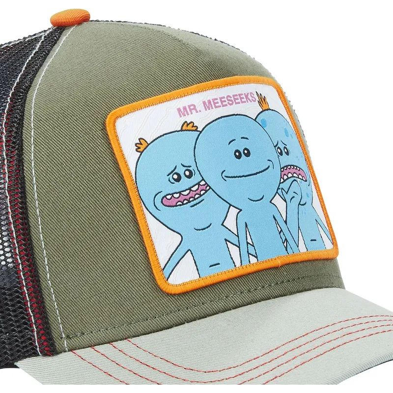 mutsid-kumer-roheline-snapback-mrm1-mr-meeseeks-rick-ja-morty-capslab