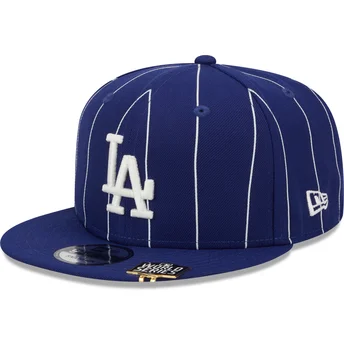 Cap lame blue snapback 9FIFTY Pinstripe Visor Clip Los Angeles Dodgers MLB New Era