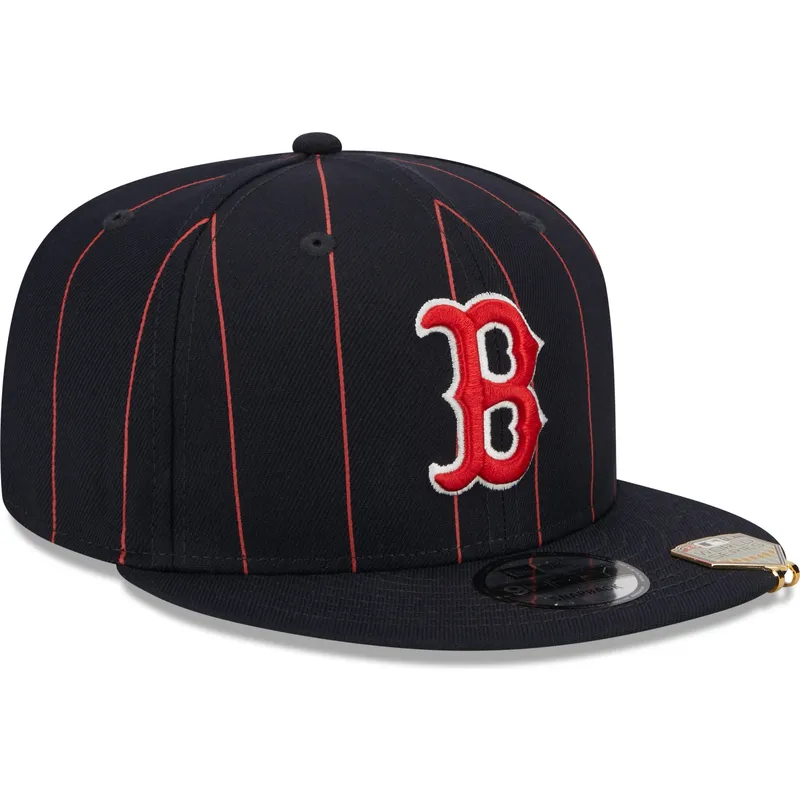 mutsid-lame-meresinine-snapback-9fifty-pinstripe-visor-clip-boston-red-sox-mlb-new-era
