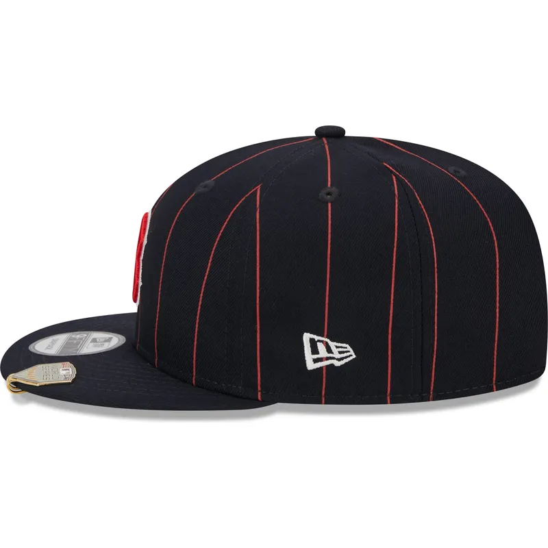 mutsid-lame-meresinine-snapback-9fifty-pinstripe-visor-clip-boston-red-sox-mlb-new-era