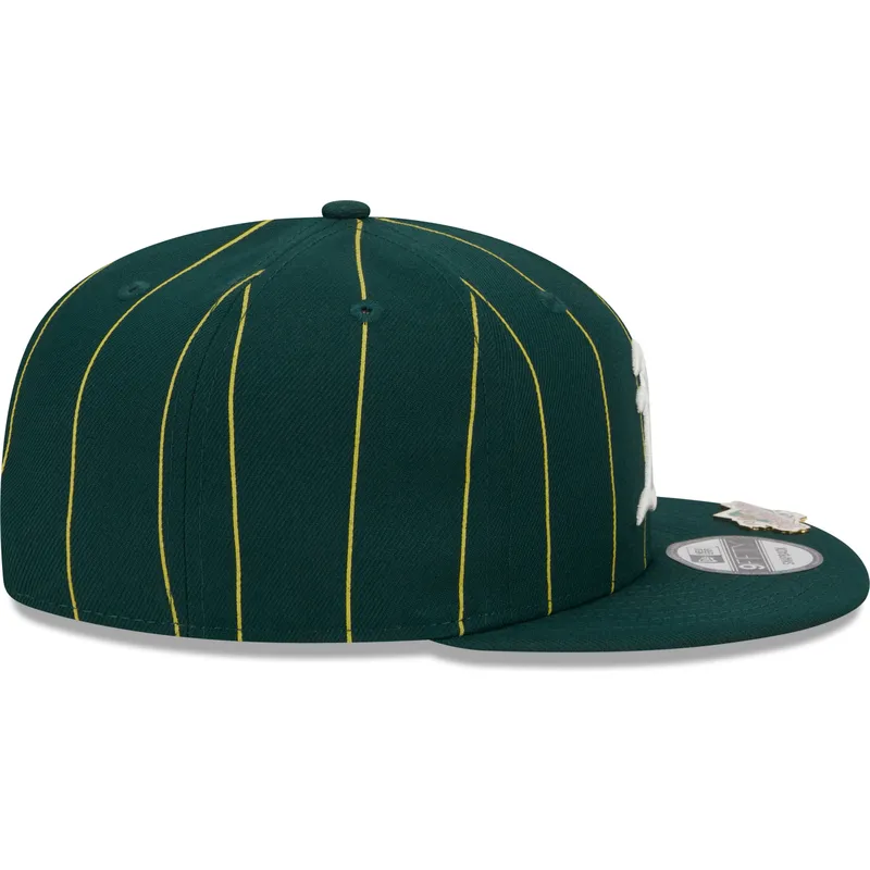 mutsid-lame-roheline-snapback-9fifty-pinstripe-visor-clip-oakland-athletics-mlb-new-era mutsid-lame-roheline-snapback-9fifty-pinstripe-visor-clip-oakland-athletics-mlb-new-era