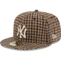 mutsid-lame-pruun-liibuv-59fifty-harris-tweed-new-york-yankees-mlb-new-era