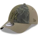 mutsid-kumer-roheline-reguleeritav-9forty-multi-texture-new-york-yankees-mlb-new-era