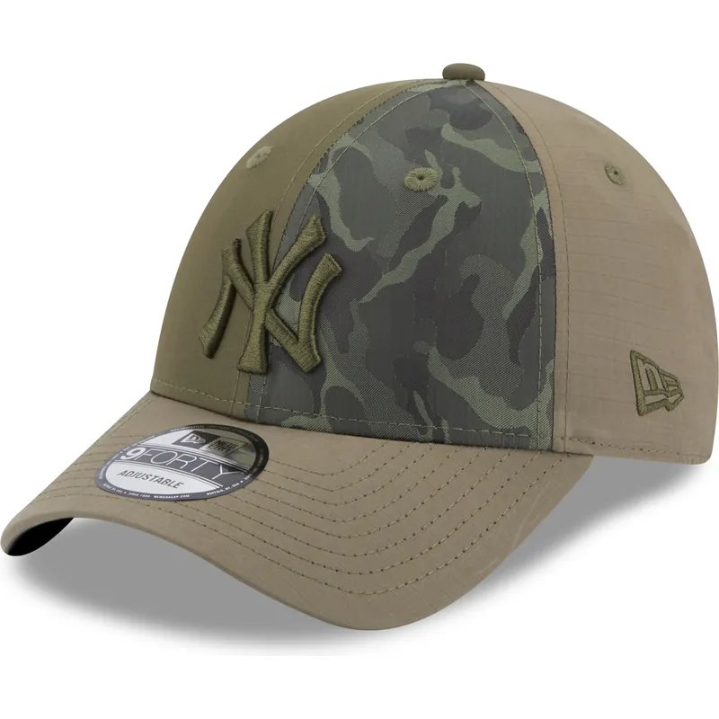 mutsid-kumer-roheline-reguleeritav-9forty-multi-texture-new-york-yankees-mlb-new-era