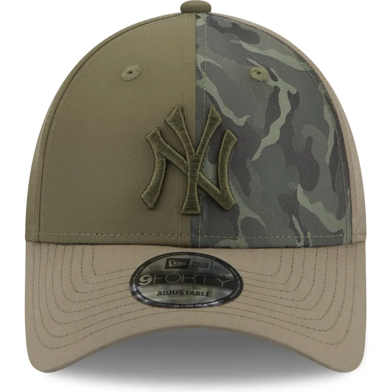 mutsid-kumer-roheline-reguleeritav-9forty-multi-texture-new-york-yankees-mlb-new-era