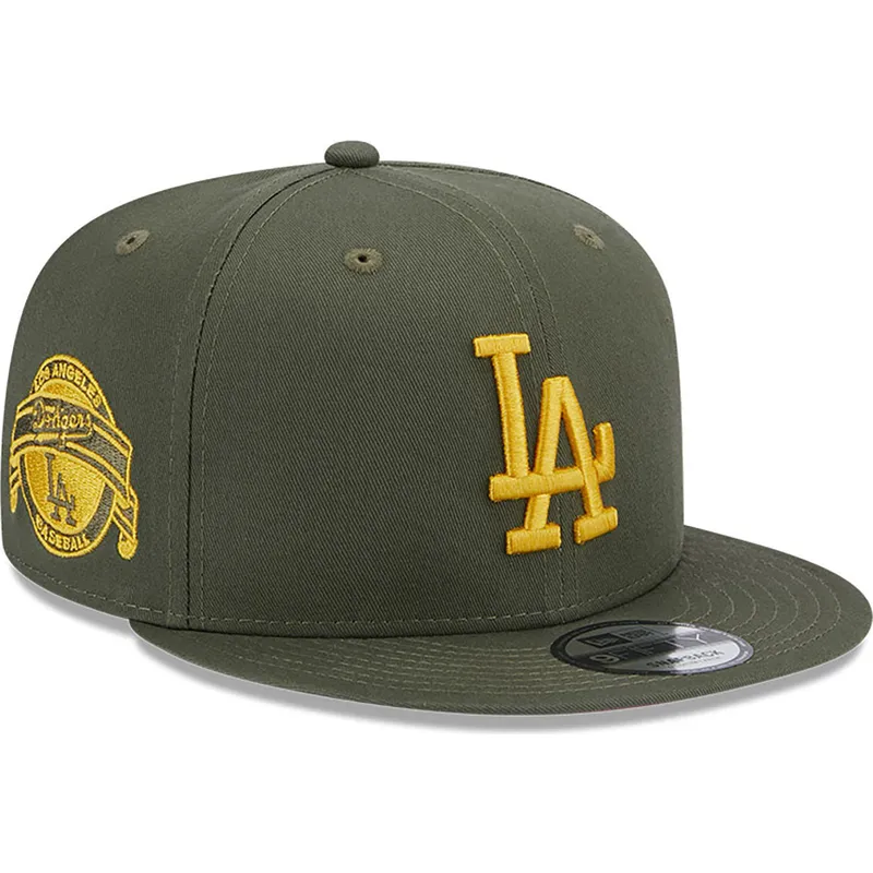 mutsid-lame-roheline-snapback-9fifty-side-patch-los-angeles-dodgers-mlb-new-era