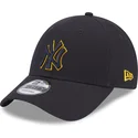 new-era-curved-brim-9forty-team-outline-new-york-yankees-mlb-navy-blue-adjustable-cap