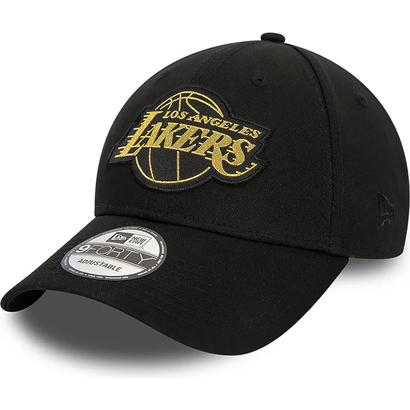 mutsid-kumer-must-reguleeritav-9forty-metallic-badge-los-angeles-lakers-nba-new-era