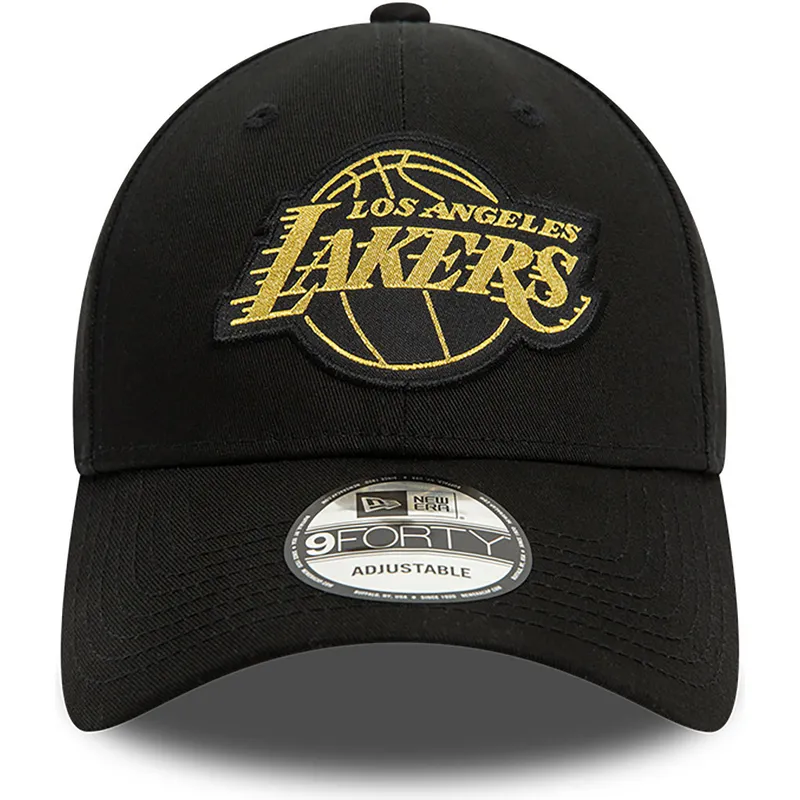 mutsid-kumer-must-reguleeritav-9forty-metallic-badge-los-angeles-lakers-nba-new-era