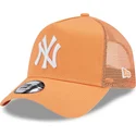 mutsid-kumer-oranz-snapback-a-frame-league-essential-new-york-yankees-mlb-new-era