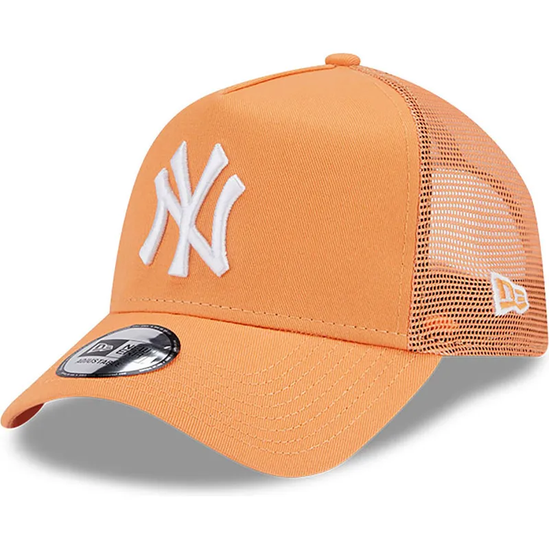 mutsid-kumer-oranz-snapback-a-frame-league-essential-new-york-yankees-mlb-new-era