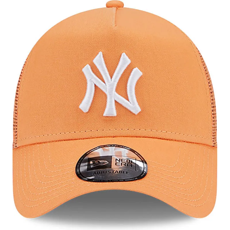 mutsid-kumer-oranz-snapback-a-frame-league-essential-new-york-yankees-mlb-new-era