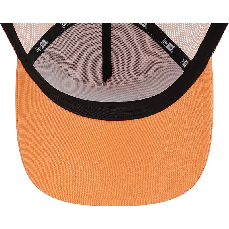 mutsid-kumer-oranz-snapback-a-frame-league-essential-new-york-yankees-mlb-new-era