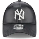 mutsid-kumer-must-reguleeritav-9forty-leather-new-york-yankees-mlb-new-era