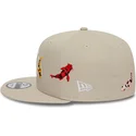 new-era-flat-brim-9fifty-koi-fish-new-york-yankees-mlb-beige-snapback-cap