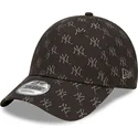 mutsid-kumer-must-reguleeritav-9forty-monogram-new-york-yankees-mlb-new-era