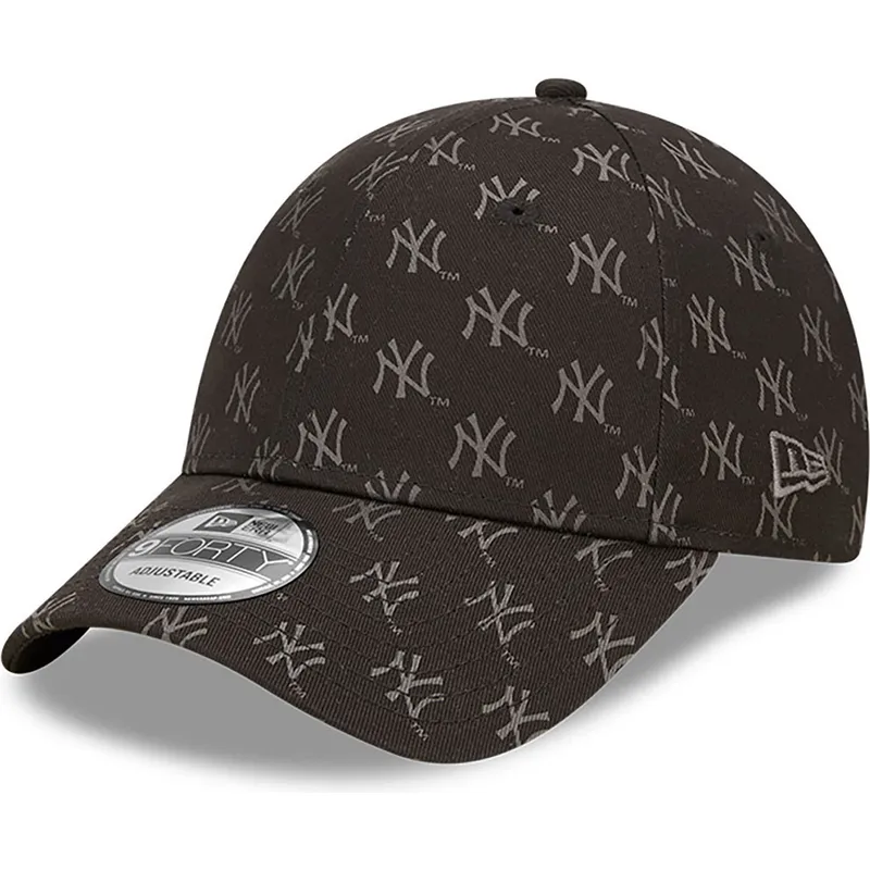 mutsid-kumer-must-reguleeritav-9forty-monogram-new-york-yankees-mlb-new-era