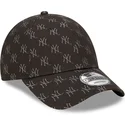mutsid-kumer-must-reguleeritav-9forty-monogram-new-york-yankees-mlb-new-era