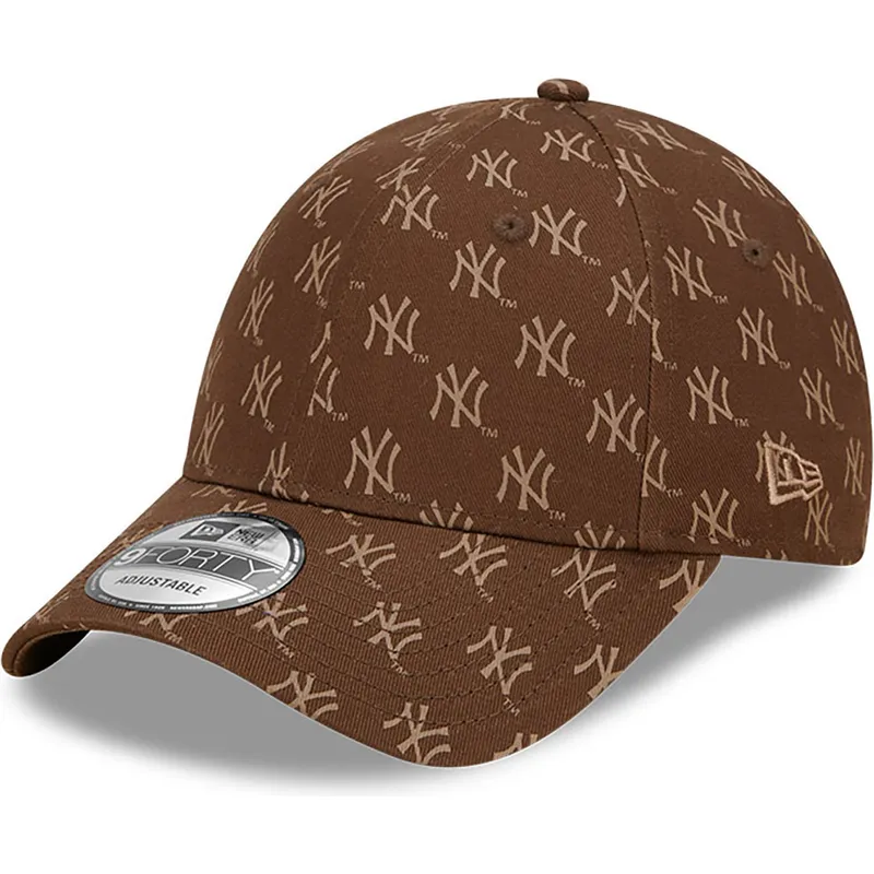 mutsid-kumer-pruun-reguleeritav-9forty-monogram-new-york-yankees-mlb-new-era
