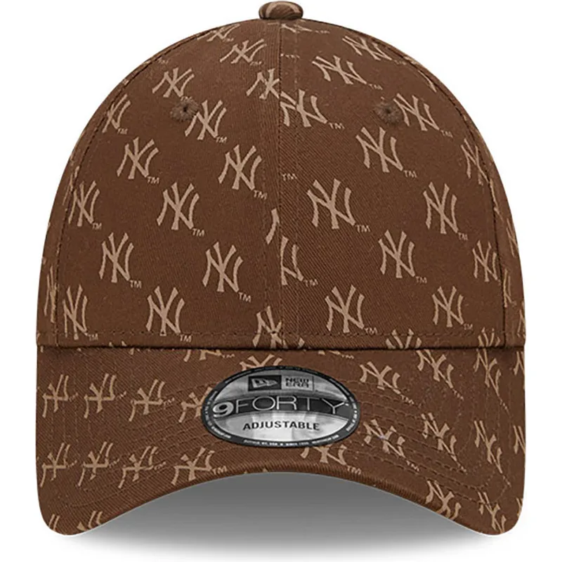 mutsid-kumer-pruun-reguleeritav-9forty-monogram-new-york-yankees-mlb-new-era