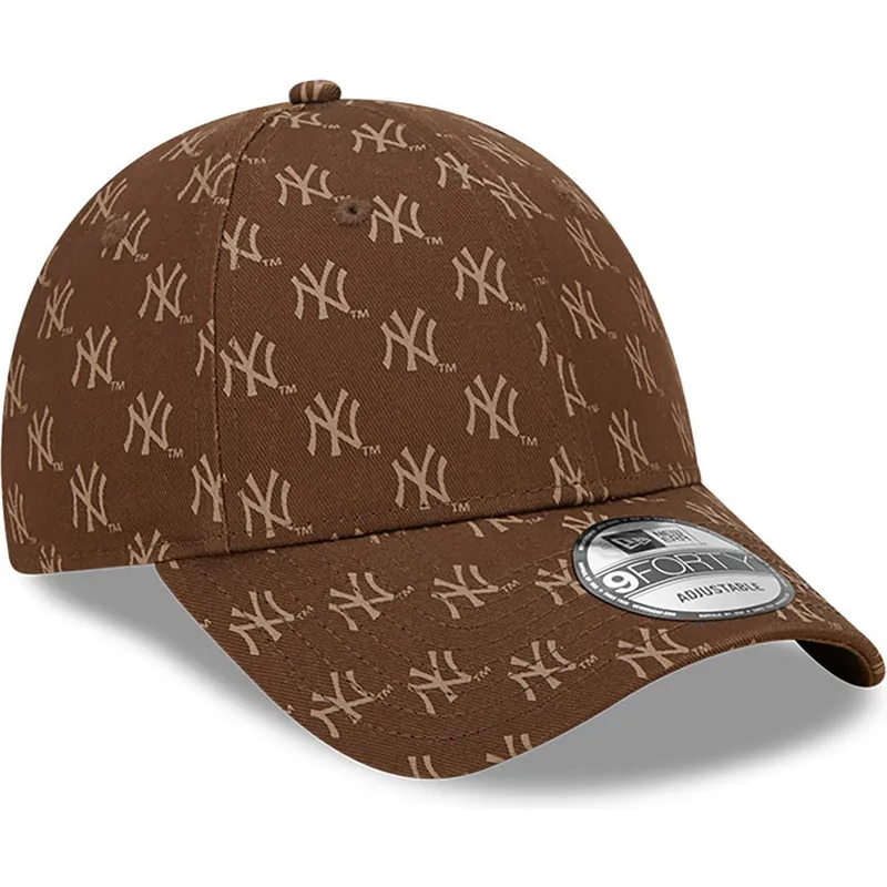mutsid-kumer-pruun-reguleeritav-9forty-monogram-new-york-yankees-mlb-new-era
