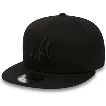 Cap lame black snapback 9FIFTY Black on Black New York Yankees MLB New Era
