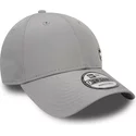 new-era-curved-brim-9forty-flawless-logo-new-york-yankees-mlb-grey-adjustable-cap
