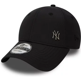 New Era Curved Brim 9FORTY Flawless Logo New York Yankees MLB Black Adjustable Cap