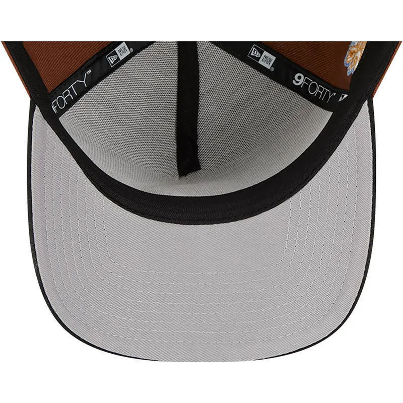 mutsid-kumer-pruun-snapback-9forty-a-frame-harvest-new-york-yankees-mlb-new-era