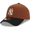 mutsid-kumer-pruun-snapback-9forty-a-frame-harvest-new-york-yankees-mlb-new-era