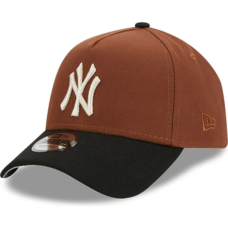 mutsid-kumer-pruun-snapback-9forty-a-frame-harvest-new-york-yankees-mlb-new-era
