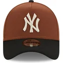 mutsid-kumer-pruun-snapback-9forty-a-frame-harvest-new-york-yankees-mlb-new-era