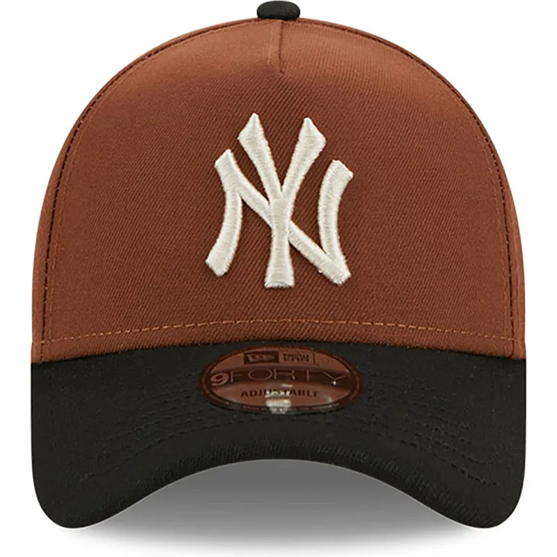 mutsid-kumer-pruun-snapback-9forty-a-frame-harvest-new-york-yankees-mlb-new-era