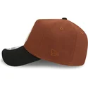 new-era-curved-brim-9forty-a-frame-harvest-new-york-yankees-mlb-brown-and-black-snapback-cap