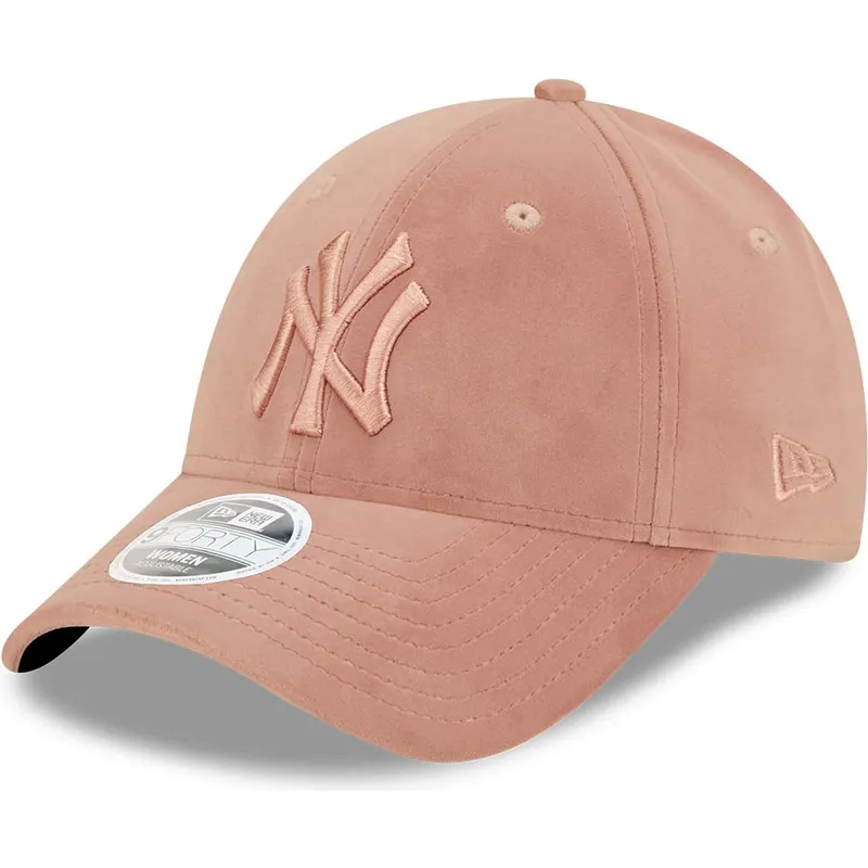 mutsid-kumer-roosa-reguleeritav-9forty-velour-new-york-yankees-mlb-new-era