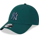 mutsid-kumer-roheline-reguleeritav-9forty-check-infill-new-york-yankees-mlb-new-era