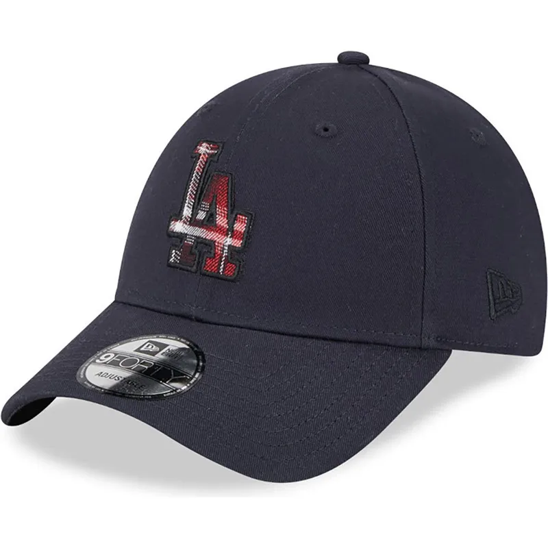 mutsid-kumer-meresinine-reguleeritav-9forty-check-infill-los-angeles-dodgers-mlb-new-era