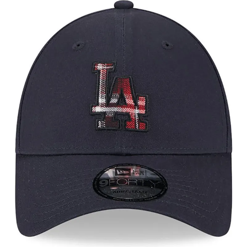 mutsid-kumer-meresinine-reguleeritav-9forty-check-infill-los-angeles-dodgers-mlb-new-era