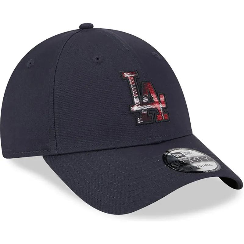 mutsid-kumer-meresinine-reguleeritav-9forty-check-infill-los-angeles-dodgers-mlb-new-era