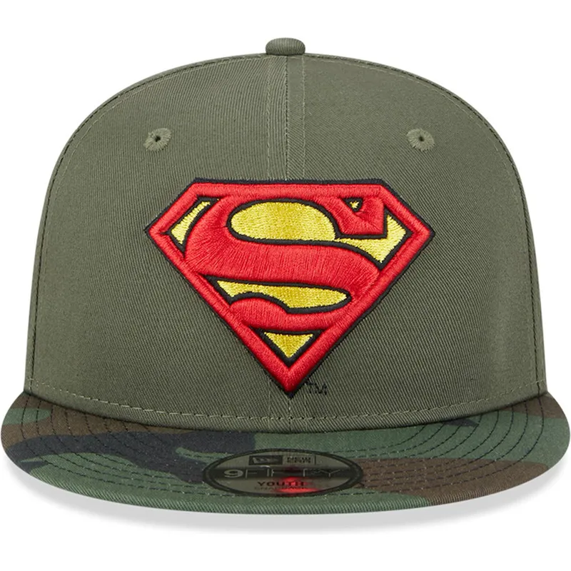 mutsid-lame-roheline-snapback-lastele-9fifty-superman-dc-comics-new-era