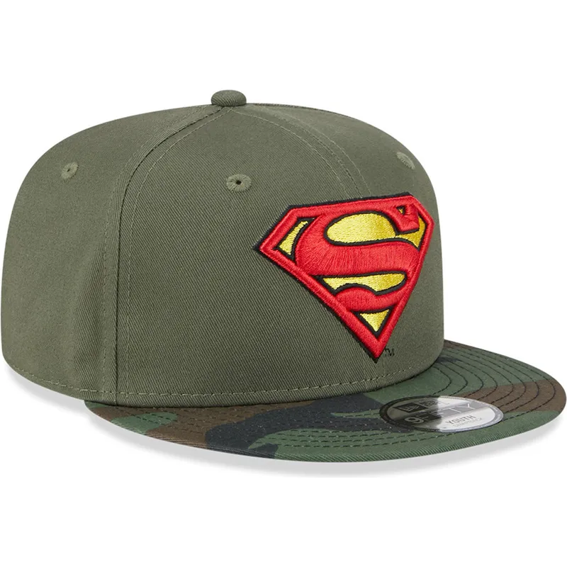 mutsid-lame-roheline-snapback-lastele-9fifty-superman-dc-comics-new-era