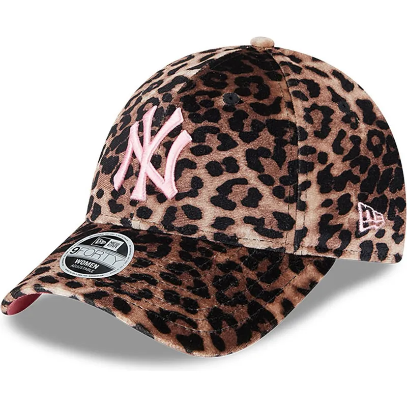 mutsid-kumer-leopard-reguleeritav-rosa-9forty-velour-new-york-yankees-mlb-new-era