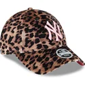 cap-kumer-leopard-adjustable-strap-rosa-9forty-velour-new-york-yankees-mlb-new-era