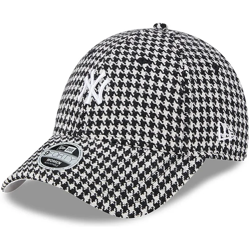 mutsid-kumer-must-reguleeritav-9forty-houndstooth-new-york-yankees-mlb-new-era