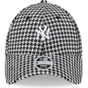 mutsid-kumer-must-reguleeritav-9forty-houndstooth-new-york-yankees-mlb-new-era