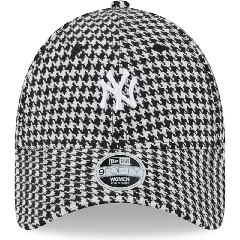 mutsid-kumer-must-reguleeritav-9forty-houndstooth-new-york-yankees-mlb-new-era