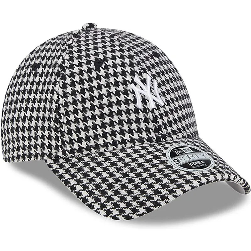 mutsid-kumer-must-reguleeritav-9forty-houndstooth-new-york-yankees-mlb-new-era