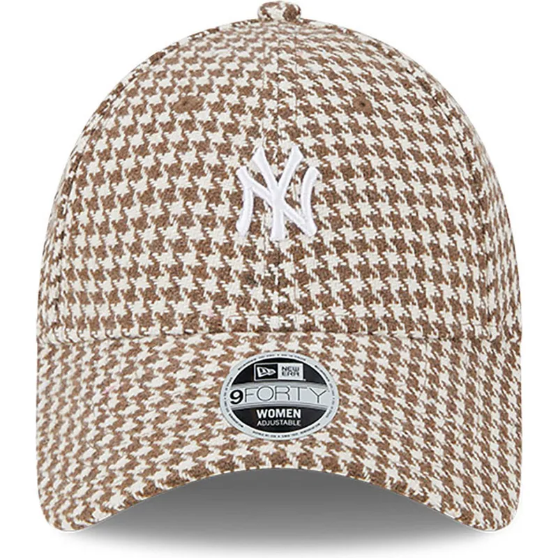 mutsid-kumer-pruun-reguleeritav-9forty-houndstooth-new-york-yankees-mlb-new-era mutsid-kumer-pruun-reguleeritav-9forty-houndstooth-new-york-yankees-mlb-new-era
