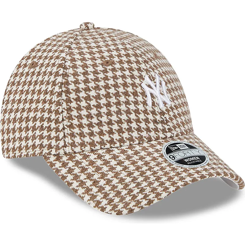 mutsid-kumer-pruun-reguleeritav-9forty-houndstooth-new-york-yankees-mlb-new-era mutsid-kumer-pruun-reguleeritav-9forty-houndstooth-new-york-yankees-mlb-new-era